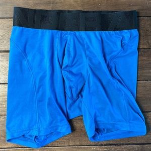 Under armour blue luxe boxer brief size medium